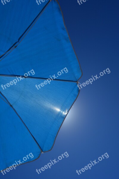 Sunshade Summer Sky Umbrella Blue