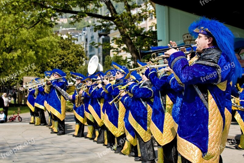 Music Montreux Switzerland Blue Brass Band