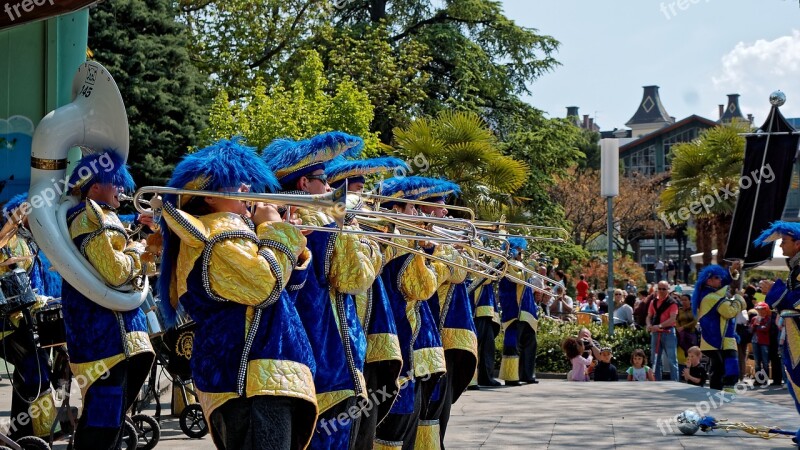 Music Montreux Switzerland Blue Brass Band