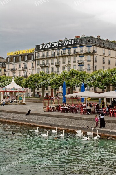 Bowever Facade Geneva Switzerland Lake