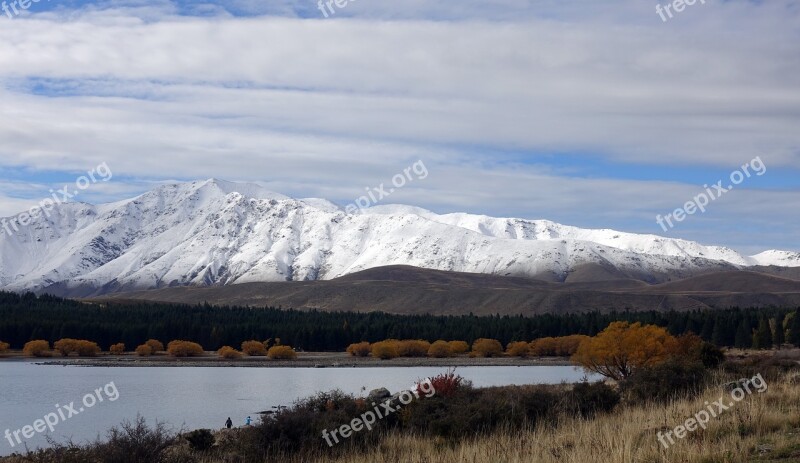 Nature Landscape Lake Sky River