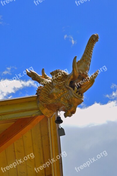 Buddha Stupa Religion Buddhism Gold