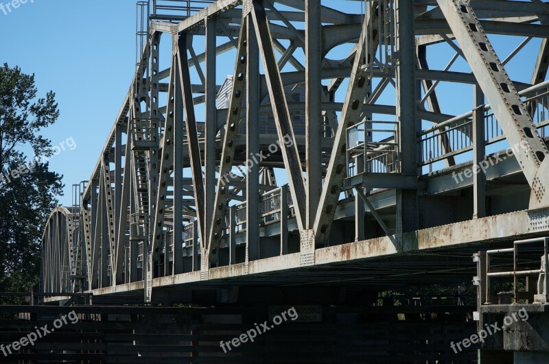 Bridge Steel Architecture Transportation Metal