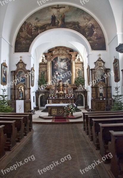 Olomouc The Church Of Santa Maria Maggiore Church The Altar Religion