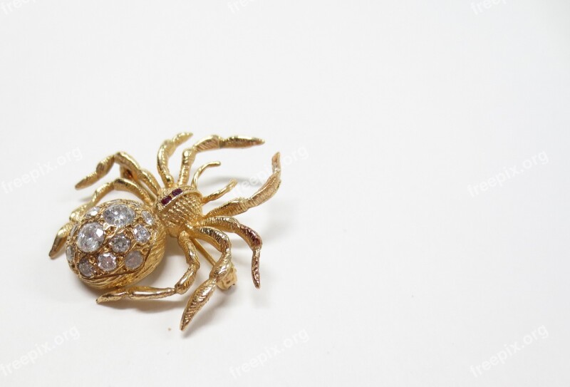 Spider Pin Brooch Halloween Spooky