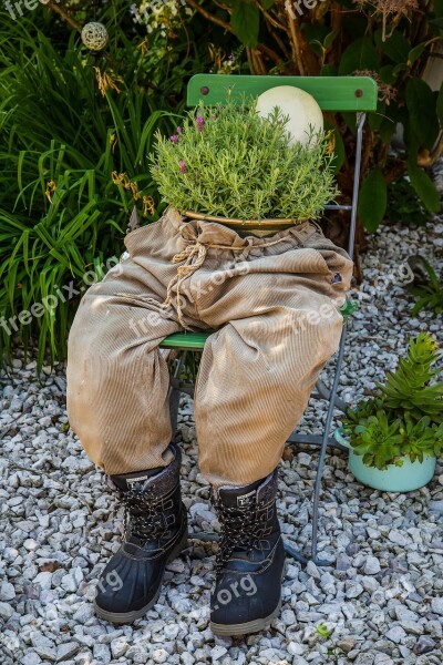 Torso Pants Herbs Garden Free Photos