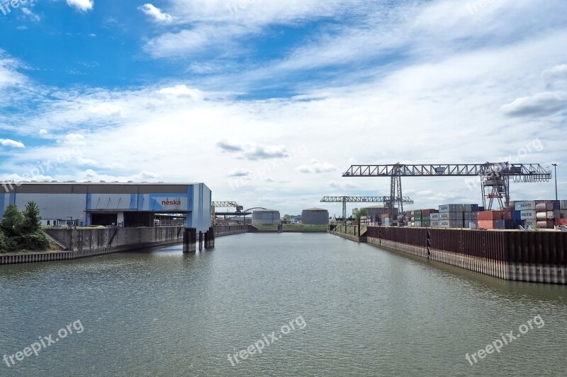 Port Port Facility Transport Water Crane