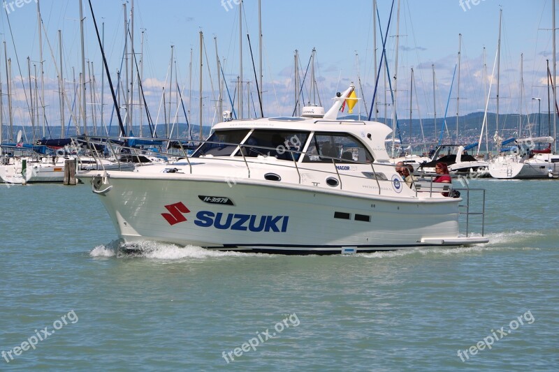 Ship Water Lake Balaton Port Summer