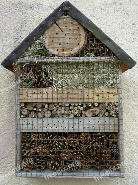 Insect Hotel Insect House Nesting And Wintering Help Free Photos