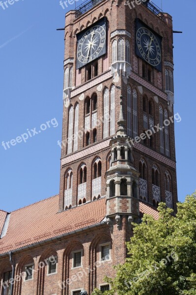 Toruń Tower Clock Monuments The City Centre