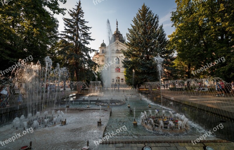 Košice Slovakia Kosice Fountain Singing Fountain Theatre