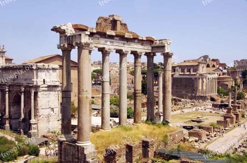 Italy Rome Forum Archaeology Romans