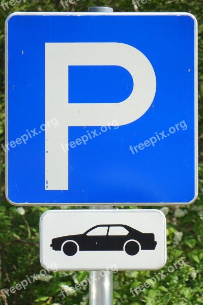 Parking Shield Park Note Traffic Sign