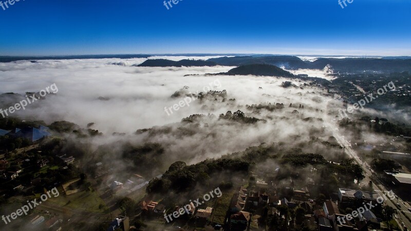 New Petrópolis Serra Gaucha Dense Fog Winter