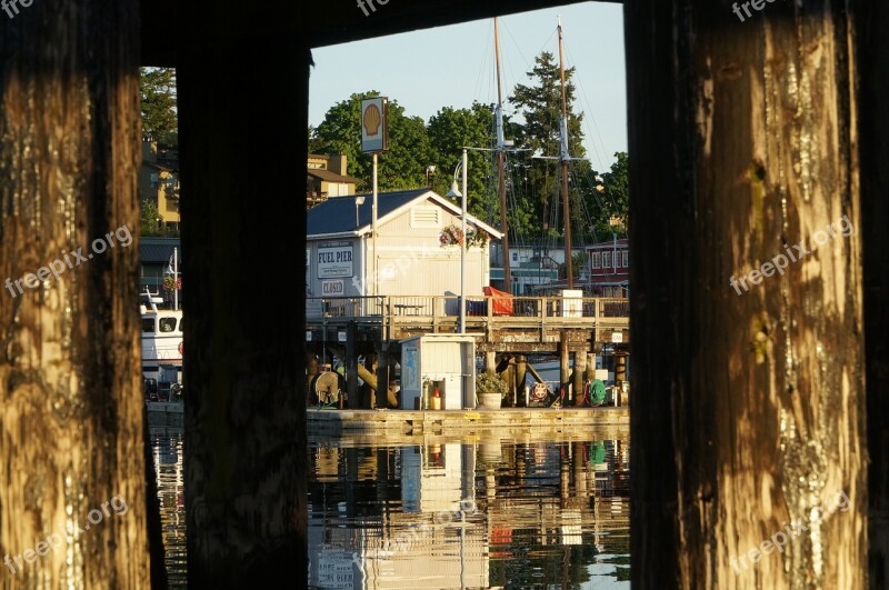 Pier Dock Harbor Sea Water