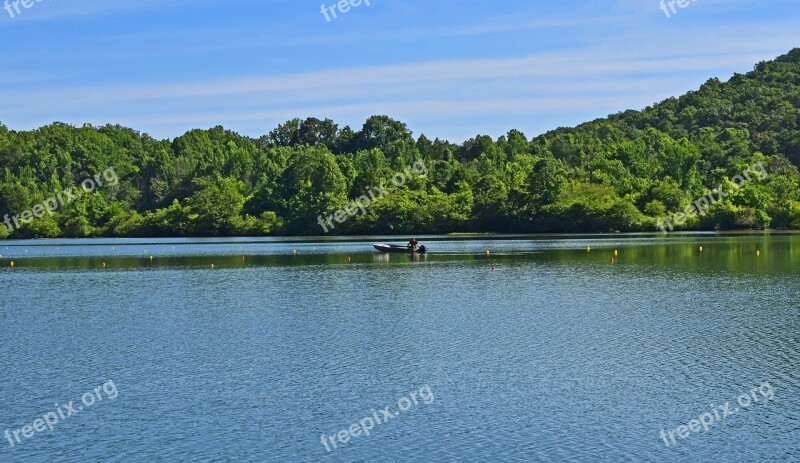 Melton Lake Clinch River Tennessee Smoky Mountains Landscape