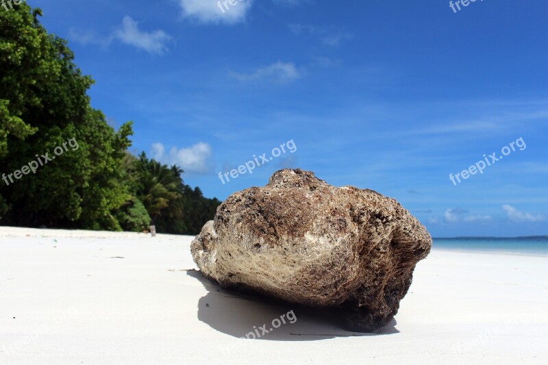 Beach Sand The Sea Indonesian View