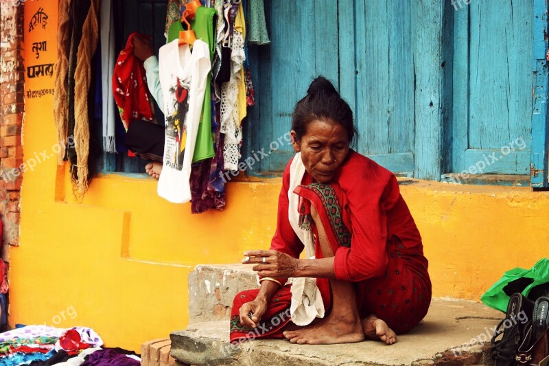 Traders Street Vendors The Old Man Free Photos