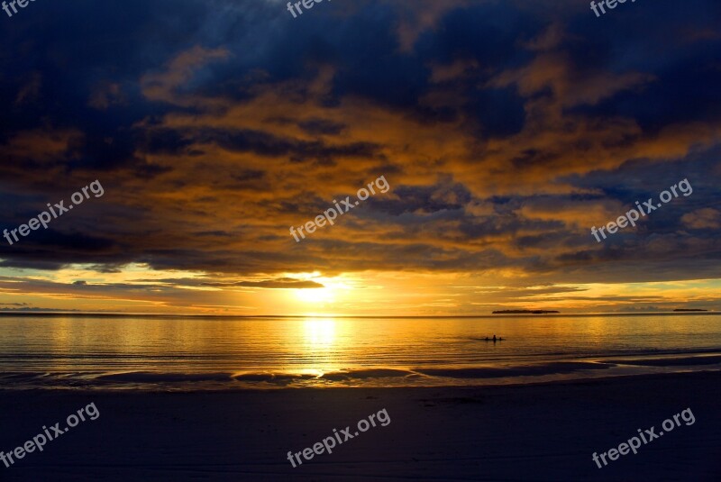 Beach Sun The Sea View Water