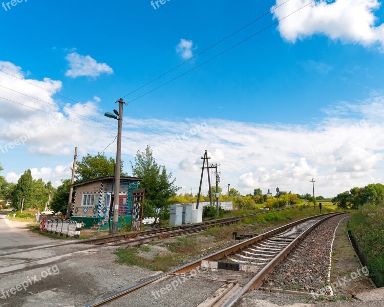 Level Crossing Gleise Chortkiv Ternopil West