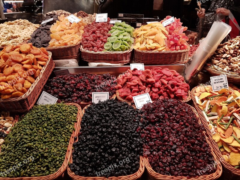 Barcelona Market Hall Delicious Mediterranean Farmers Local Market