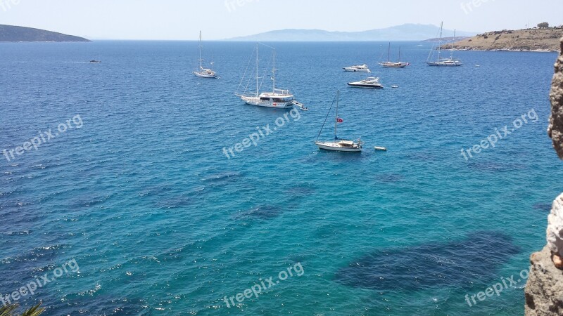 Bodrum Sea Mediterranean Yachts Blue