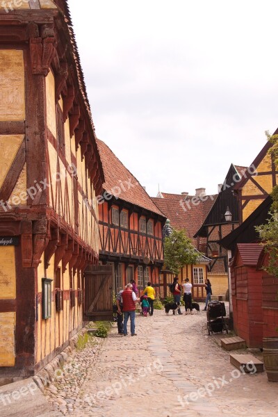 Houses Half-timbered Open-air Museum Aarhus