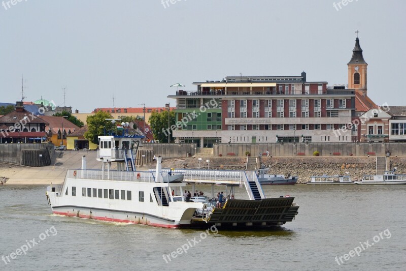 Baranya Mohacs Ferry Danube Island