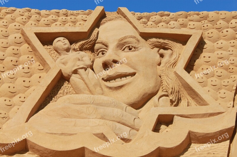 Sand Sculpture Artwork Festival Sand Sculpture