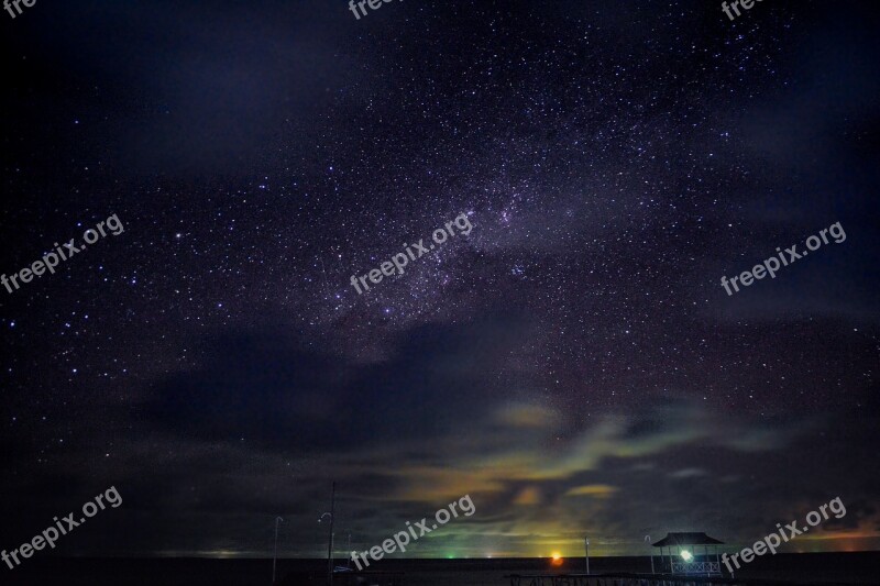 Star Night Long Exposure Starry Dark