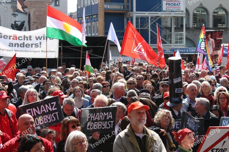 May Day Celebrations Munich Crowd Free Photos