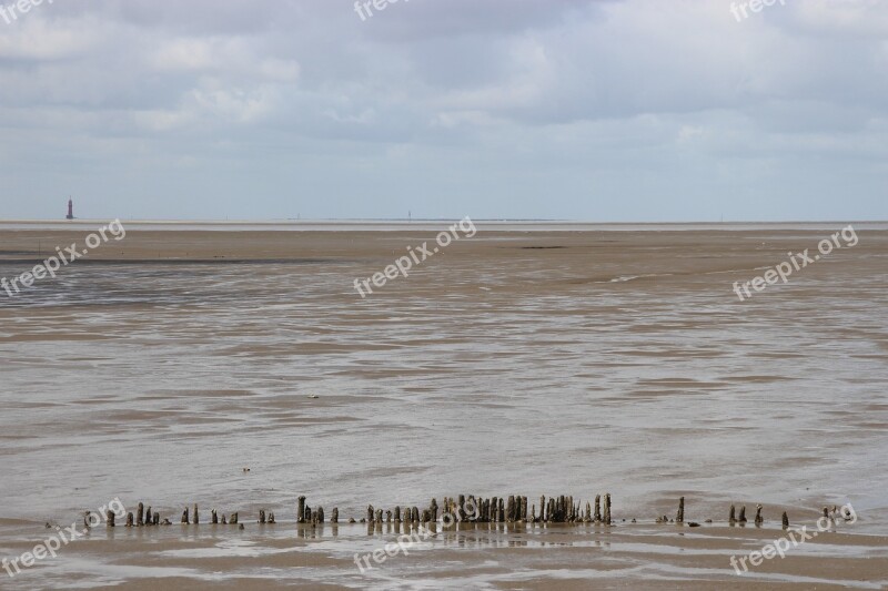 Watts North Sea Wadden Sea Ebb Free Photos