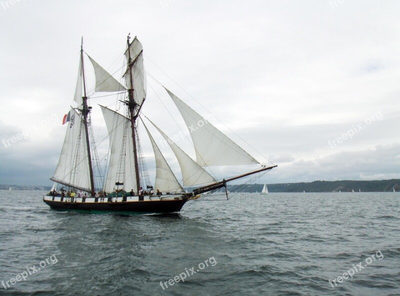 Sailboat Former Brest Free Photos