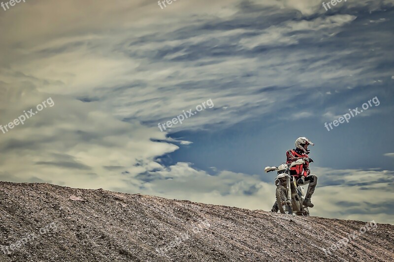 Enduro Bike Hill Training Free Photos