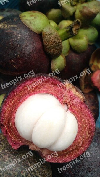 Fruit Open Flesh White Skin