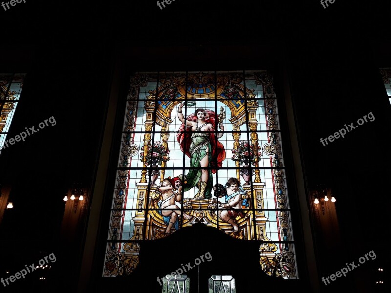 Stained Glass Art Theatre Free Photos