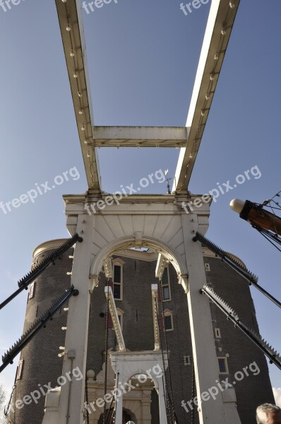 Bridge Enkhuizen City Netherlands Drawbridge