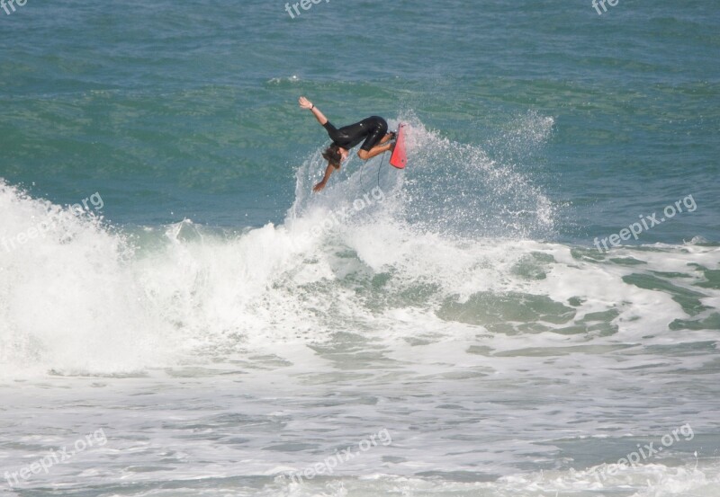 Surfing Surf Water Ocean Beach