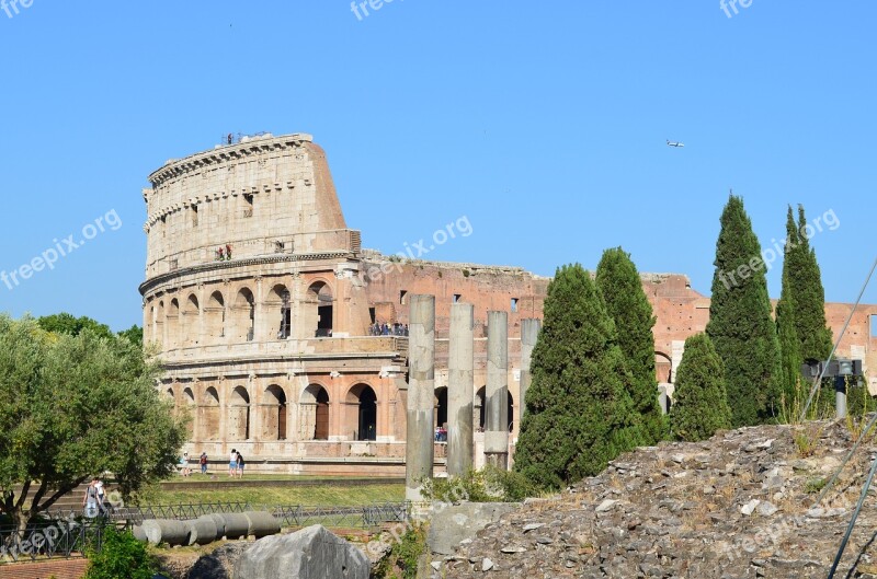 Rome Colosseum Italy Building Romans