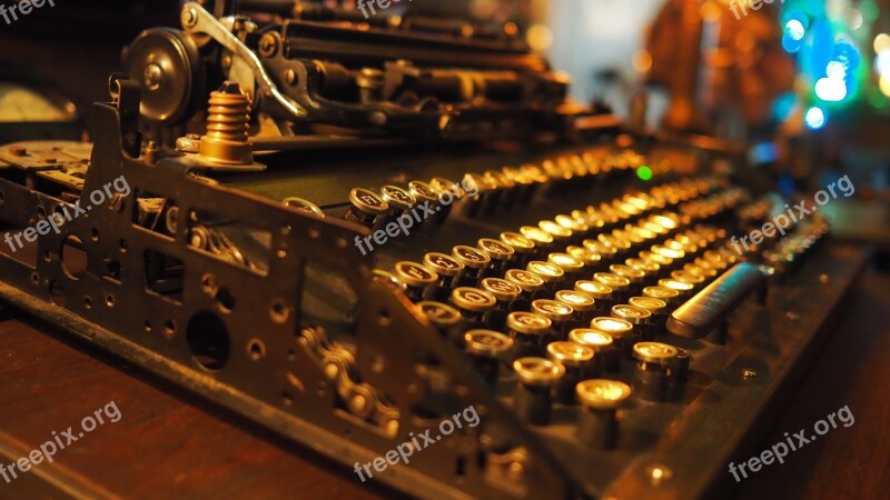 Typewriter Steampunk Model Free Photos