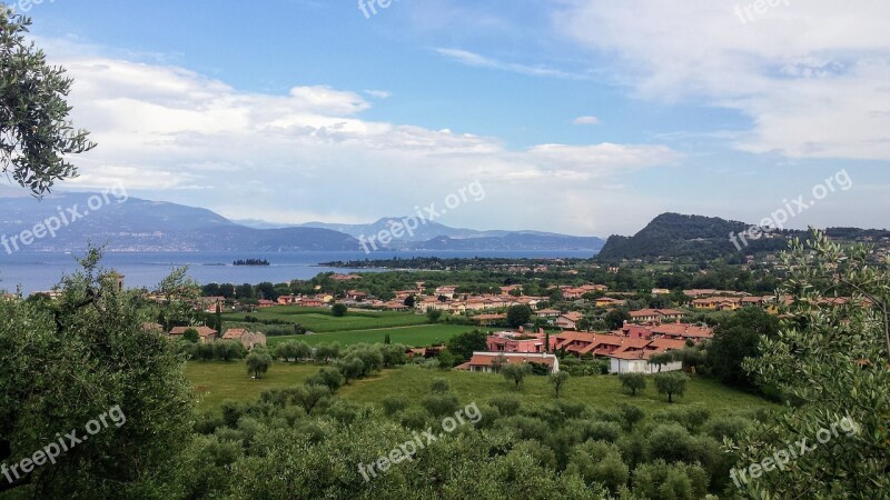 Manerba Del Garda Lago Di Garda Italy Nature Lake