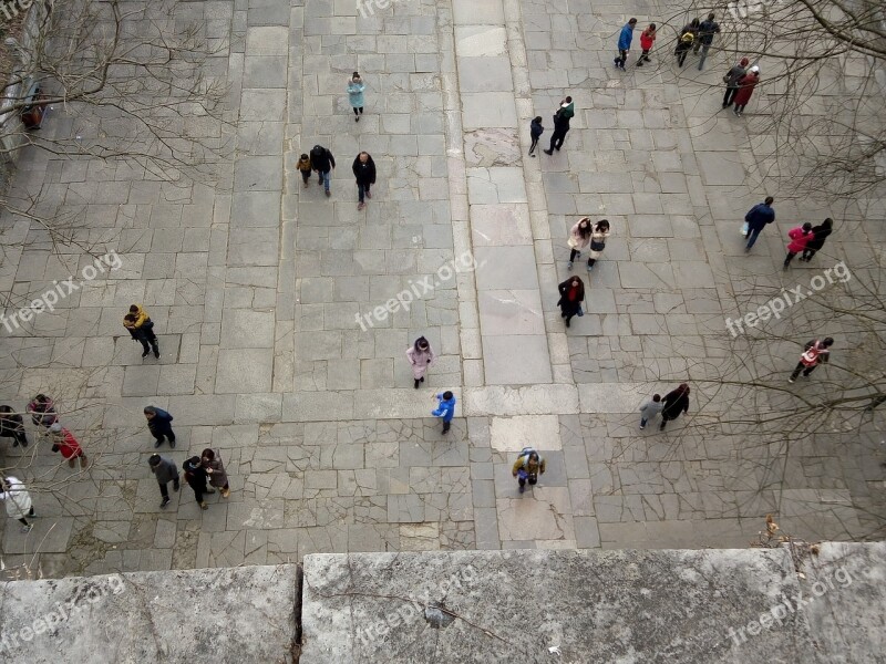 The Crowd The City Walls Old Free Photos