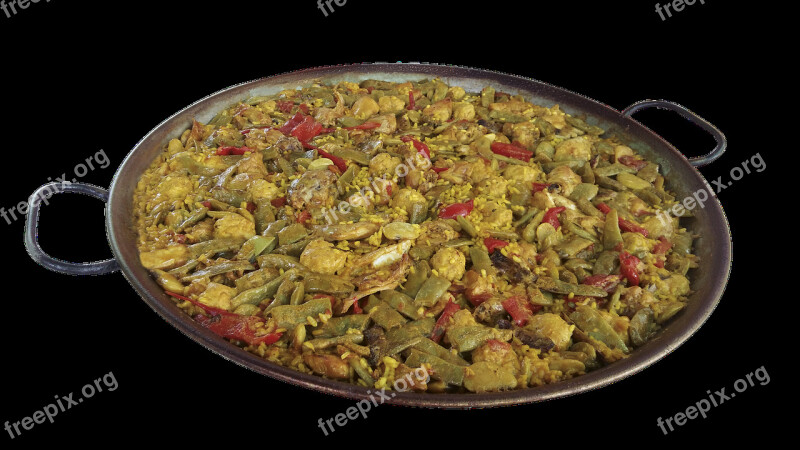 Paella Power Mediterranean Cuisine Food Valencian Paella