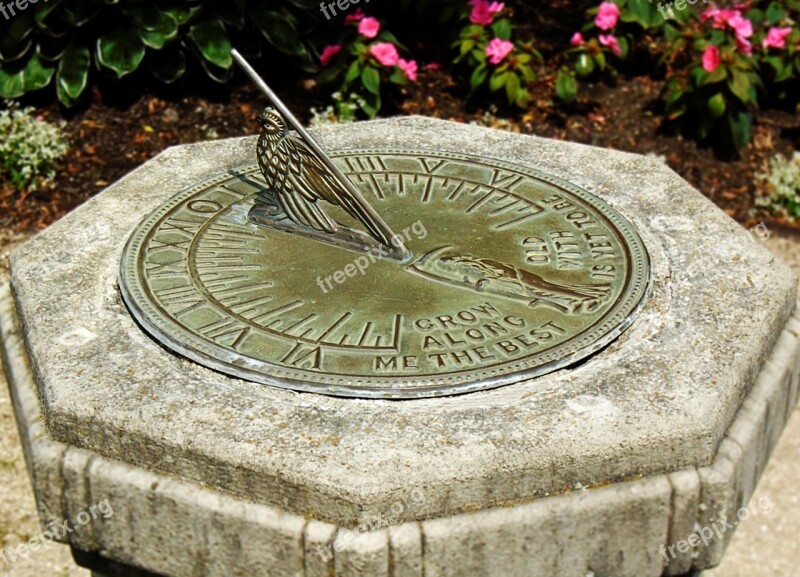 Sundial Time Stone Sun Vintage