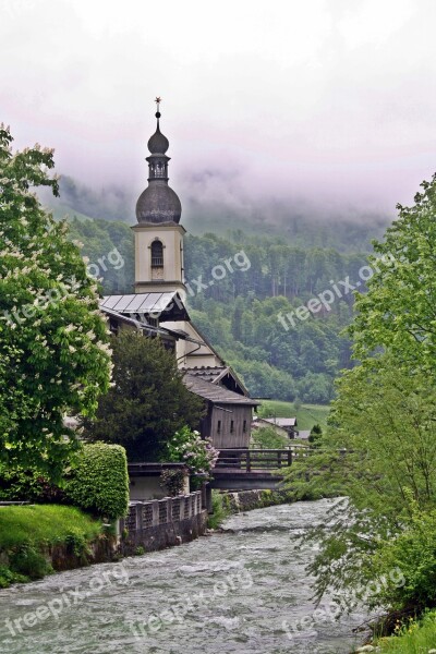 Chapel Berchtesgadener Land Upper Bavaria Bad Weather Photography Alpine Hiking