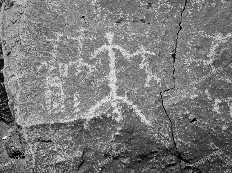 Petroglyph Native American Flagstaff Desert Arizona