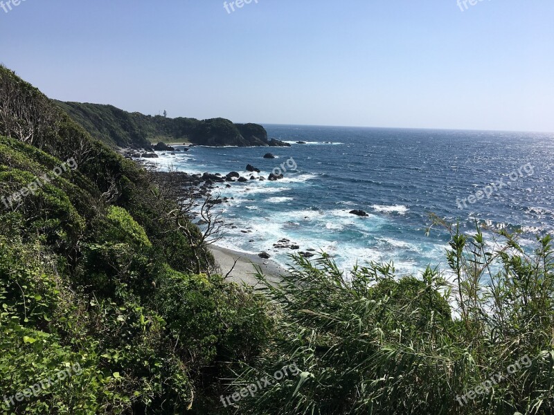 Sea Coast Senjojiki Japan Wakayama