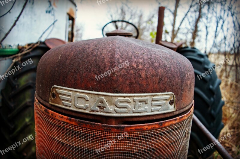 Tractor Abandoned Rusted Rusty Agricultural