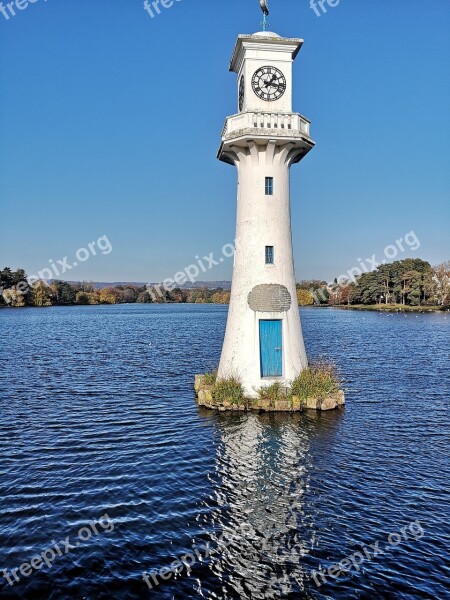 Cardiff Roath Park Lake Lighthouse Scott Memorial Free Photos