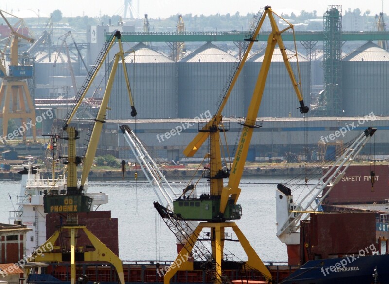 Port Romania Crane Constanta Silo